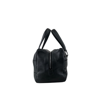 CHANEL Chocolate Bar Handbag Boston bag Black Vintage iez78z