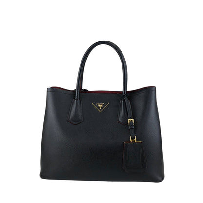 PRADA Triangle Logo Handbag Black Vintage n54bxv