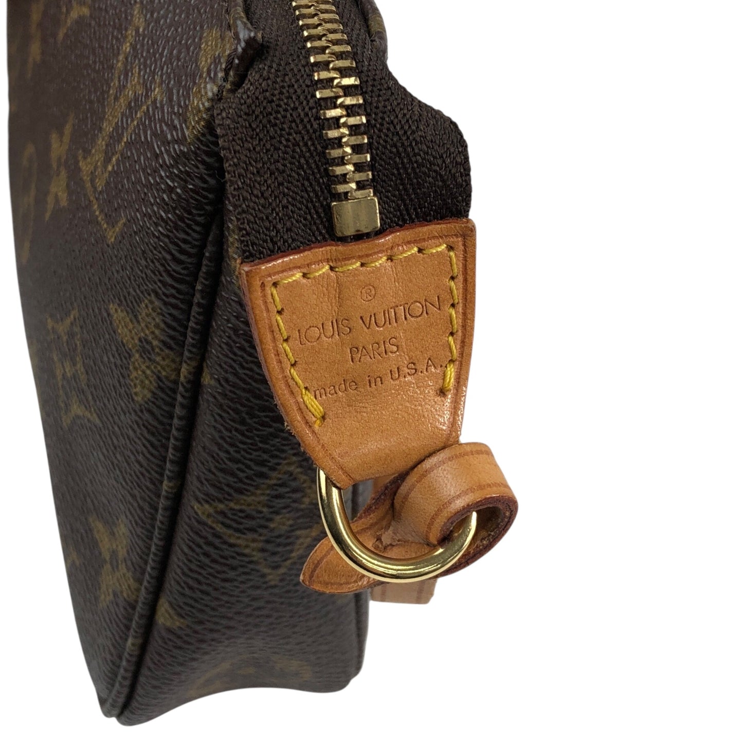 LOUIS VUITTON Monogram Small Handbag Brown M51980 Vintage vvdnun