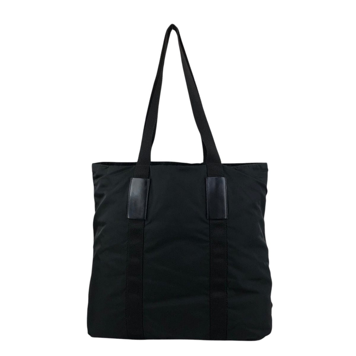PRADA Tessuto Triangle Logo Totebag Black Vintage fdttdc