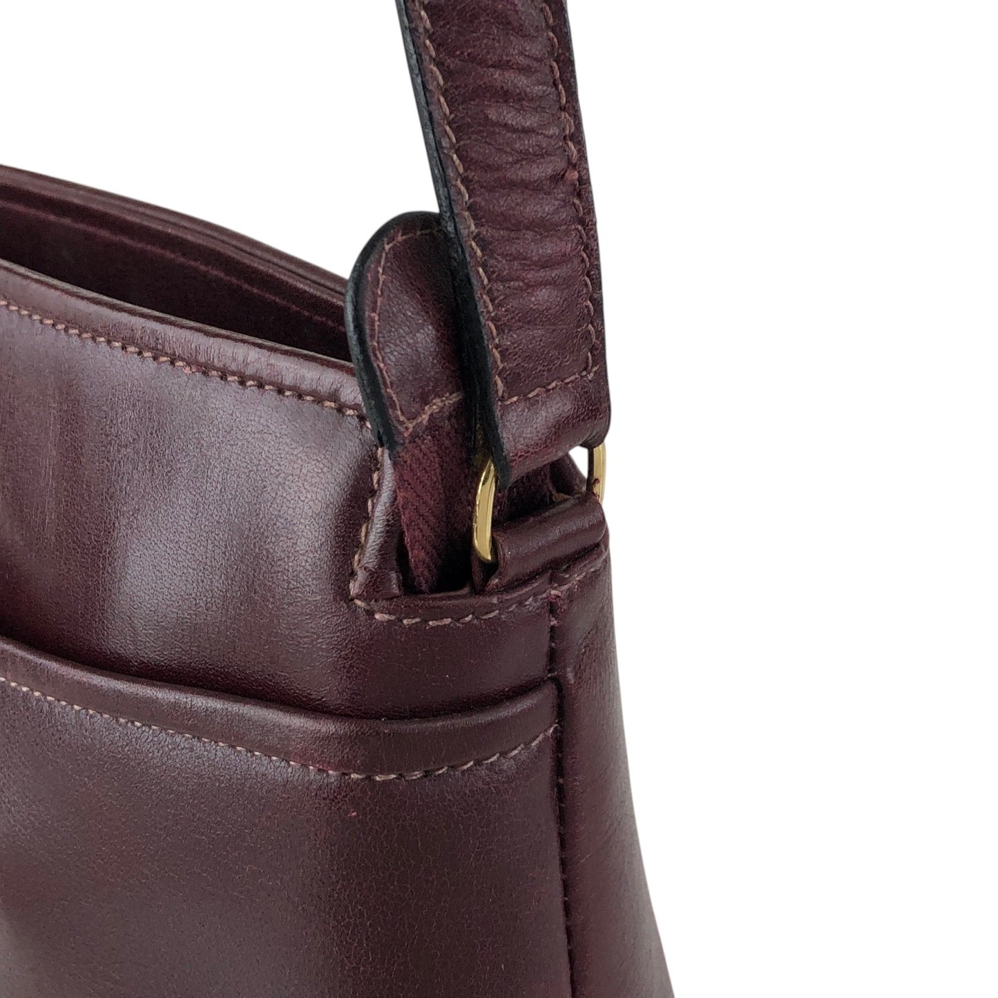 CELINE Triomphe Shoulder bag Bordeaux Vintage a62ugb