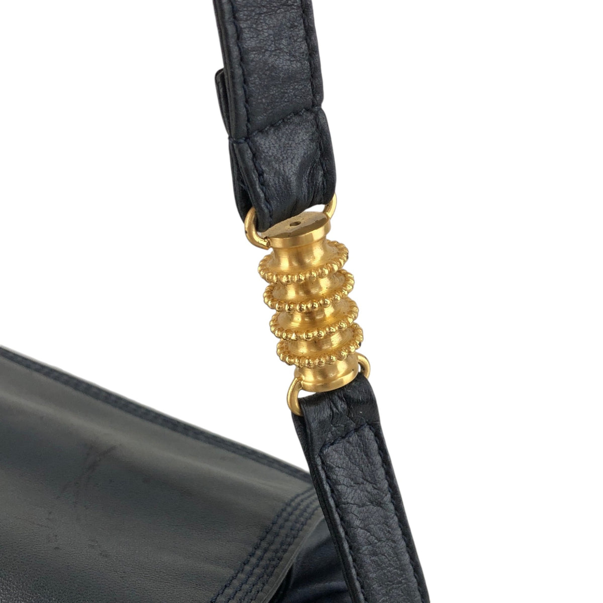 LOEWE Logo Shoulder bag Navy Vintage k4pn8w