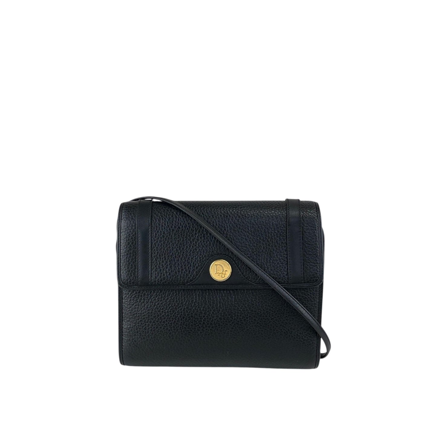 Christian Dior Logo Shoulder bag Black Vintage dm5c8k