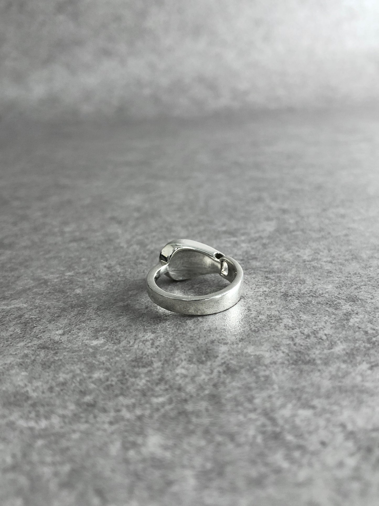 CELINE Triomphe SIRVER925 Ring Silver Vintage 8n5auu