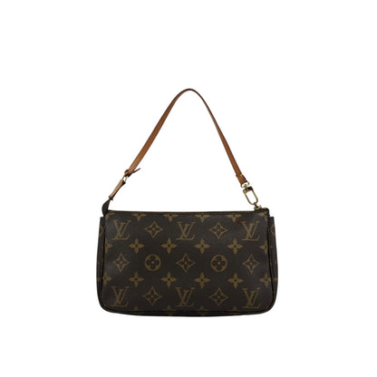 LOUIS VUITTON Monogram Small Shoulder bag Brown Vintage mmy3za