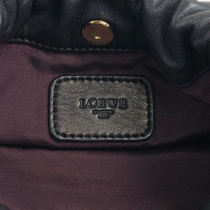 LOEWE Anagram Chain Shoulder bag Black Vintage nver62