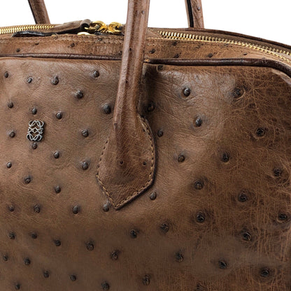 LOEWE Anagram Handbag Brown Vintage pztb8z