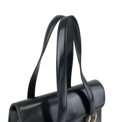 Christian Dior Logo Handbag Black Vintage aidfua