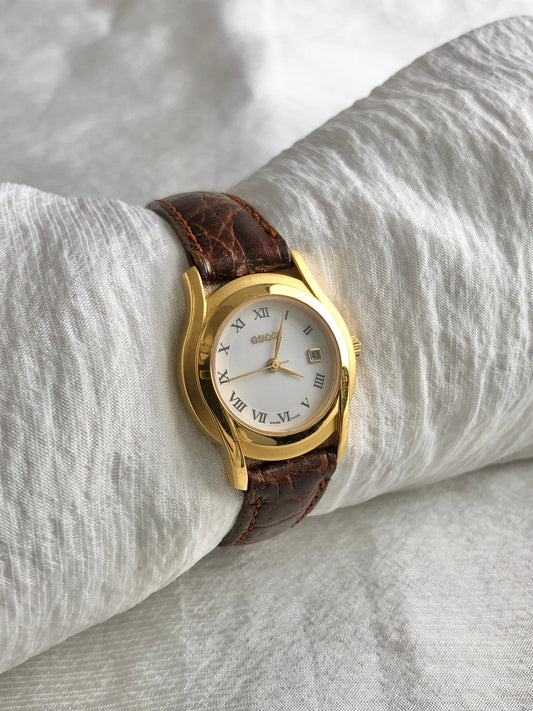GUCCI Watch Brown 5400L Vintage iuxwp8
