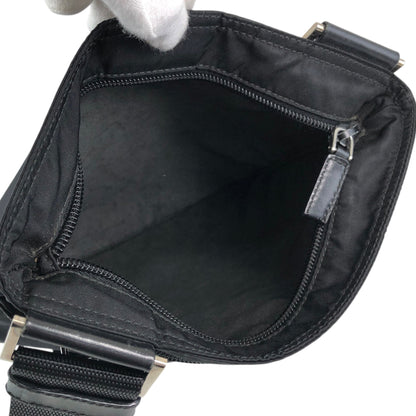 PRADA Tessuto Triangle Logo Shoulder bag Black Vintage ifhbwp