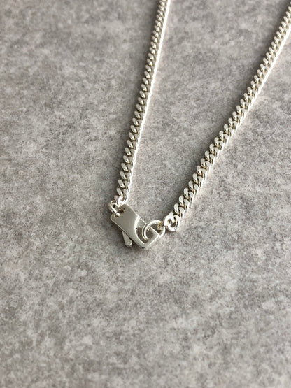 GUCCI Interlocking SILVER925 Necklace Silver Vintage wfkvih