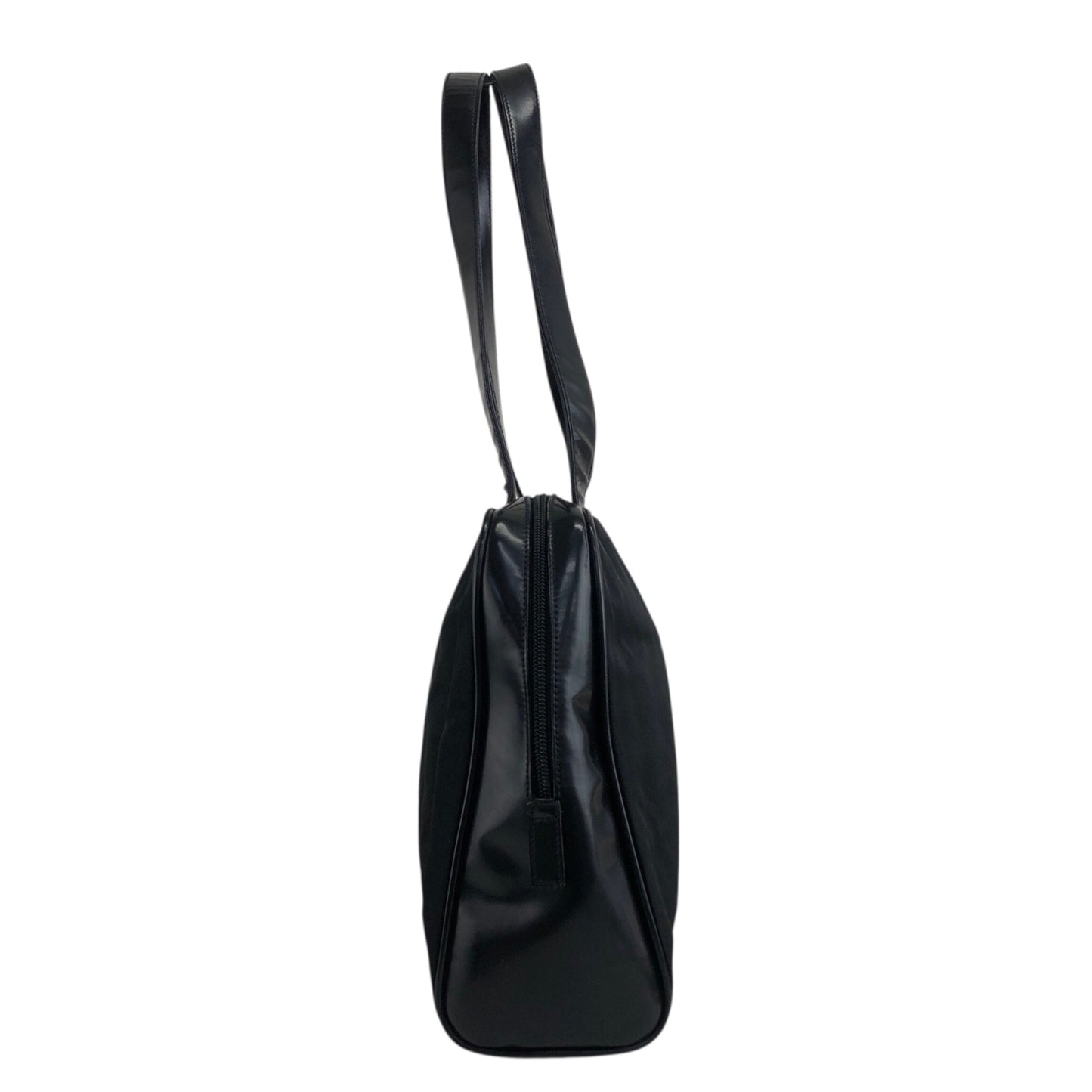 PRADA Triangle Logo Padlock Totebag Black Vintage 5g8nni