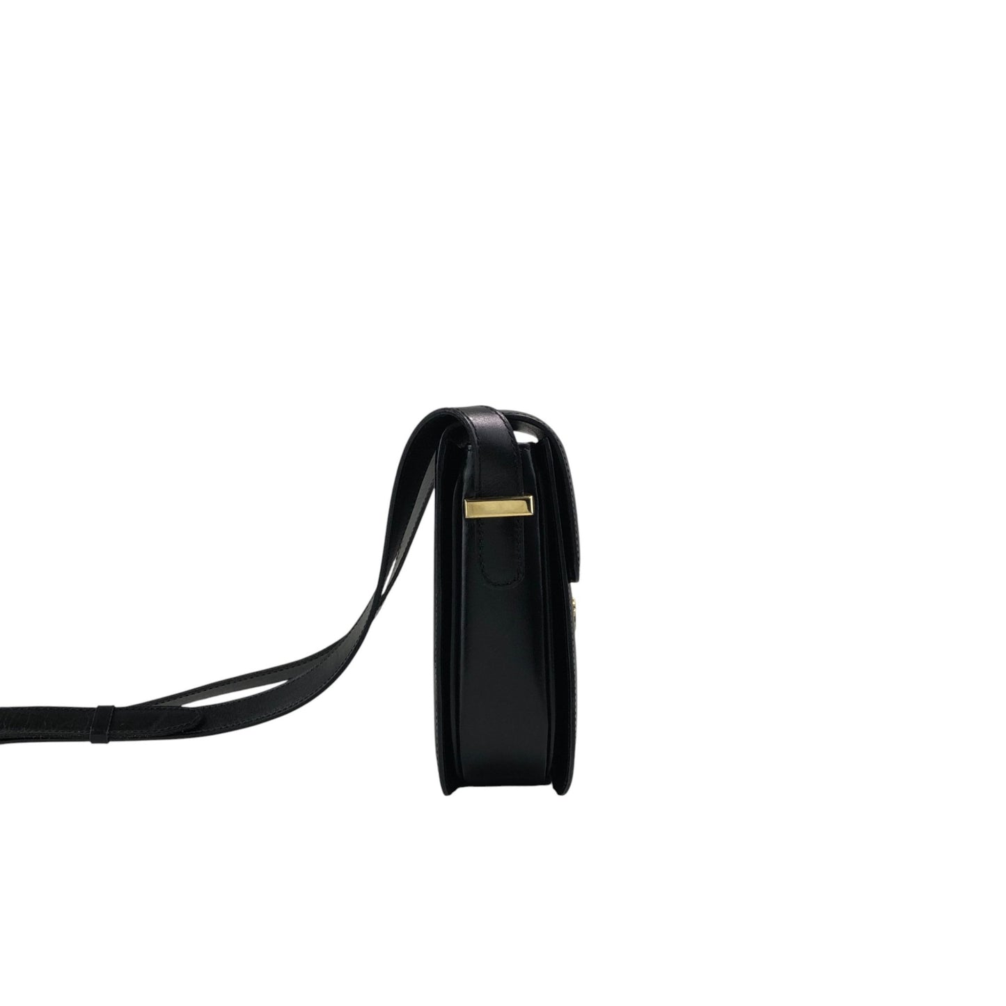 CELINE Horse Carriage Shoulder bag Black Vintage bxg55y