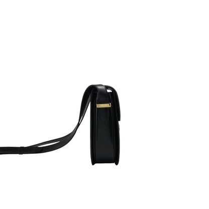 CELINE Horse Carriage Shoulder bag Black Vintage bxg55y