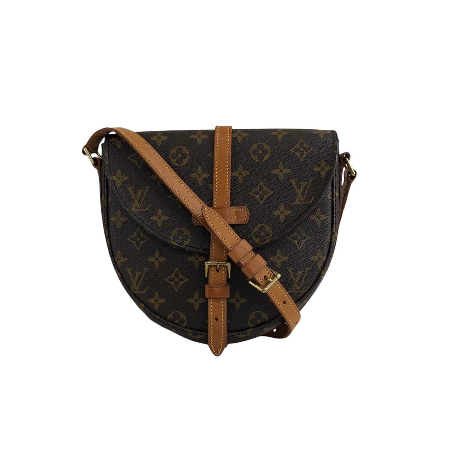 LOUIS VUITTON Monogram Shoulder bag Brown Vintage vdwefs