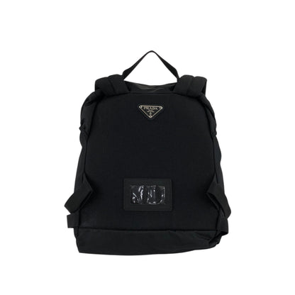 PRADA Tessuto Triangle Logo Backpack Black Vintage 6jg2ux