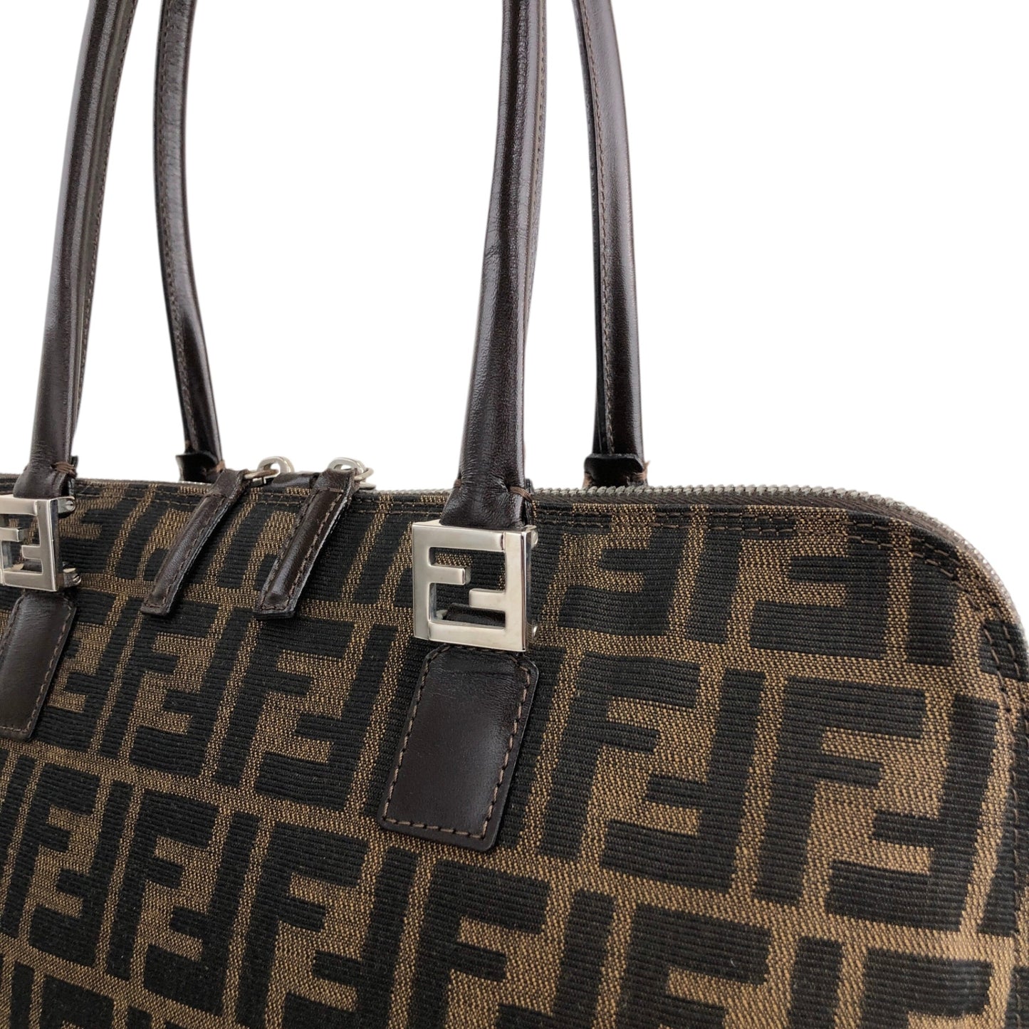 FENDI Shoulder bag Brown Vintage 3pcjz8