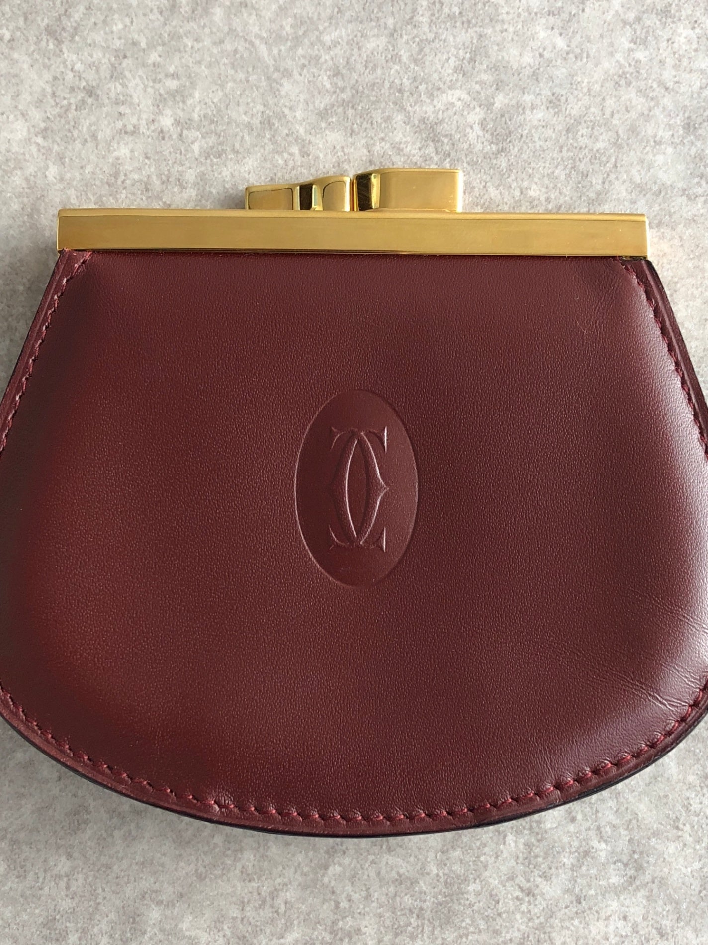 Cartier Coin Purse Bordeaux Vintage tbepi6