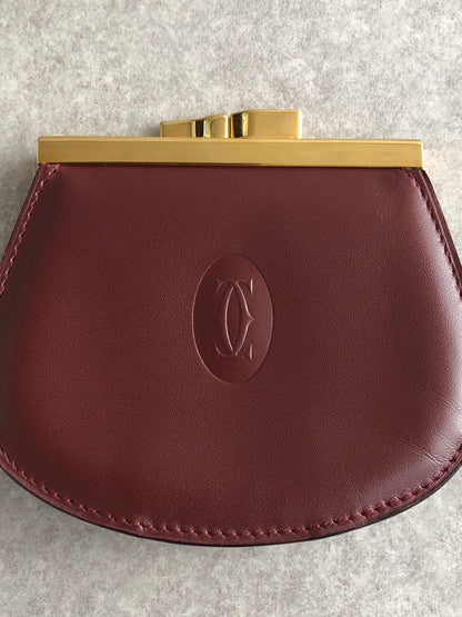 Cartier Coin Purse Bordeaux Vintage tbepi6