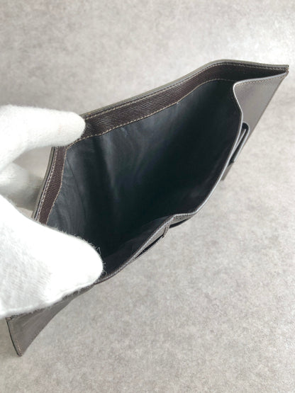 PRADA Tessuto Triangle Logo Trifold Wallet Black M510 Vintage icewt8