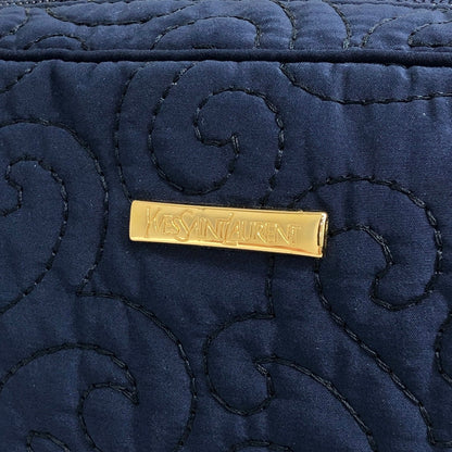 Yves Saint Laurent YSL Logo Shoulder bag Navy Vintage zt4e3i