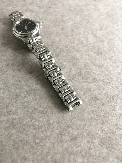 GUCCI Logo Quartz Watch Silver 9040L Vintage hmjs4w