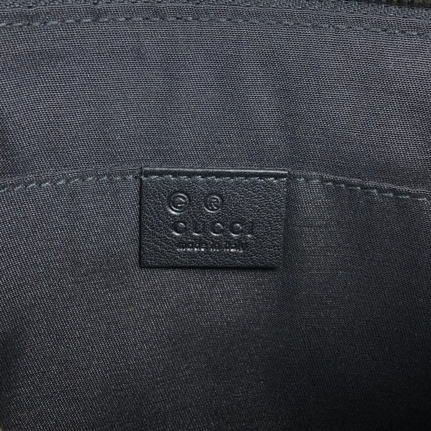 GUCCI Bamboo Logo Embossed Tassel Clutch bag Black Vintage 6de524