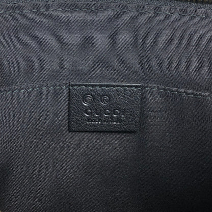 GUCCI Bamboo Logo Embossed Tassel Clutch bag Black Vintage 6de524
