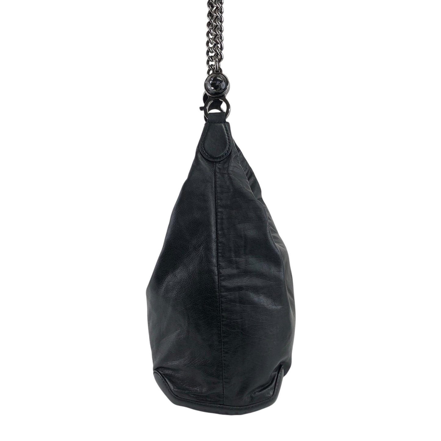 GUCCI Chain Shoulder bag Black 228560 Vintage hxuxav