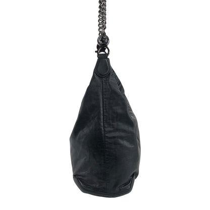 GUCCI Chain Shoulder bag Black 228560 Vintage hxuxav