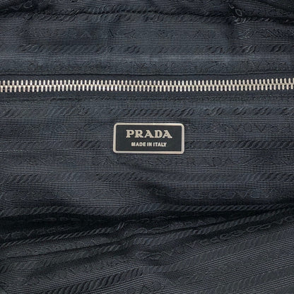 PRADA Logo Boston bag Totebag Black Vintage b57rj5