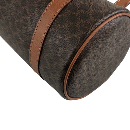 CELINE Macadam Blason Handbag Brown Vintage vkp6jp