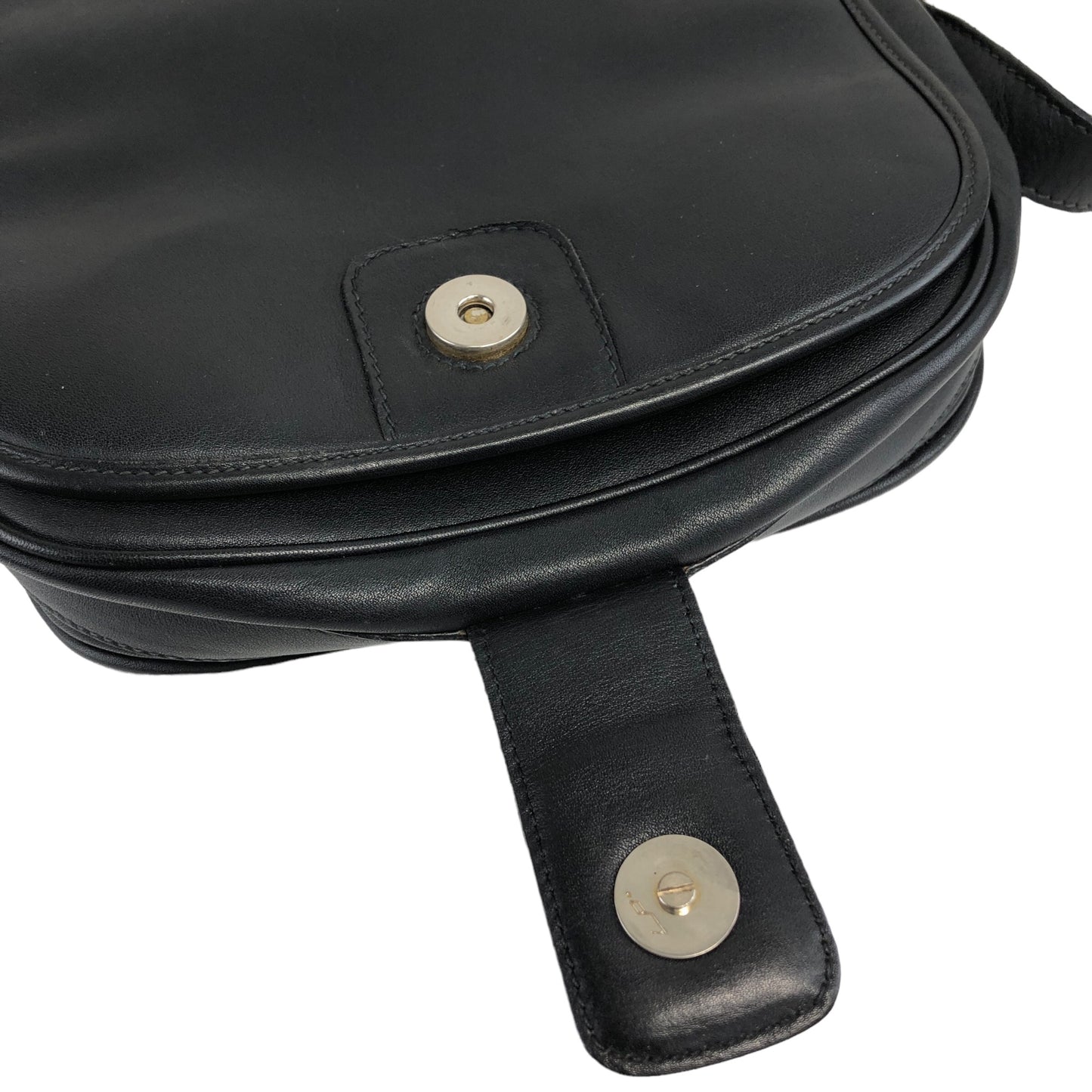 CELINE Blason Flap Shoulder bag Black Vintage xtipur