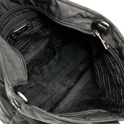 PRADA Triangle Logo Two-way Handbag Shoulder bag Black Vintage 2dea8w