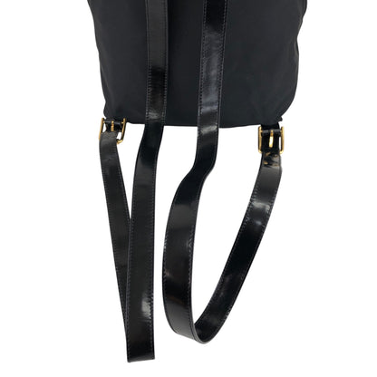 CELINE Circle Logo Backpack Black Vintage zj52k6