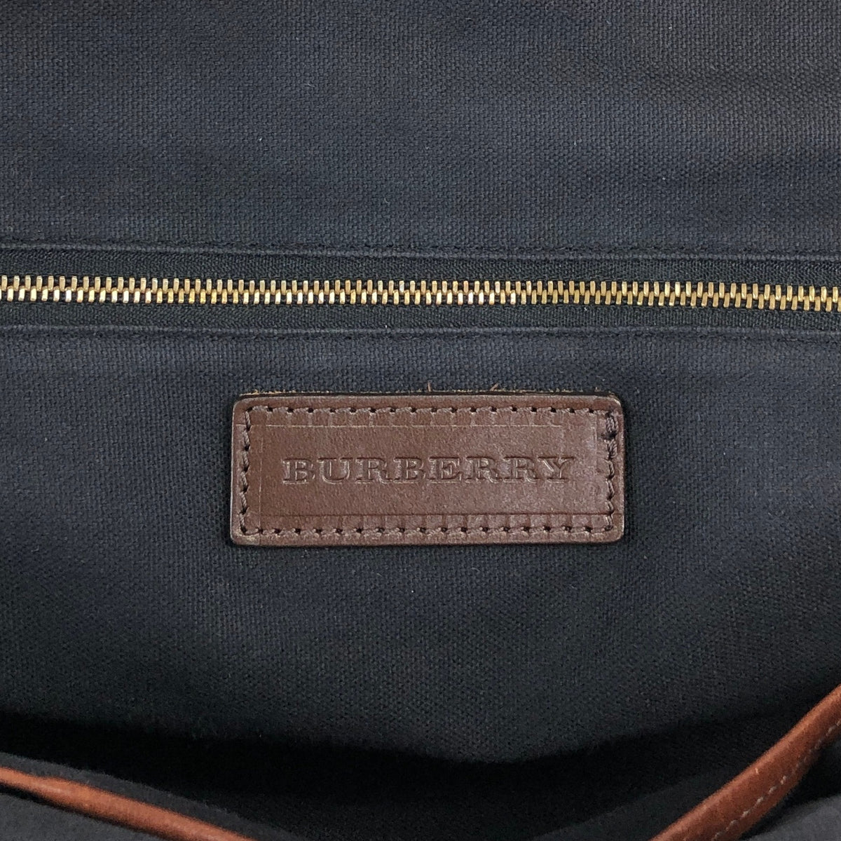 BURBERRY Check Two-way Handbag Shoulder bag Brown Vintage xuyjae