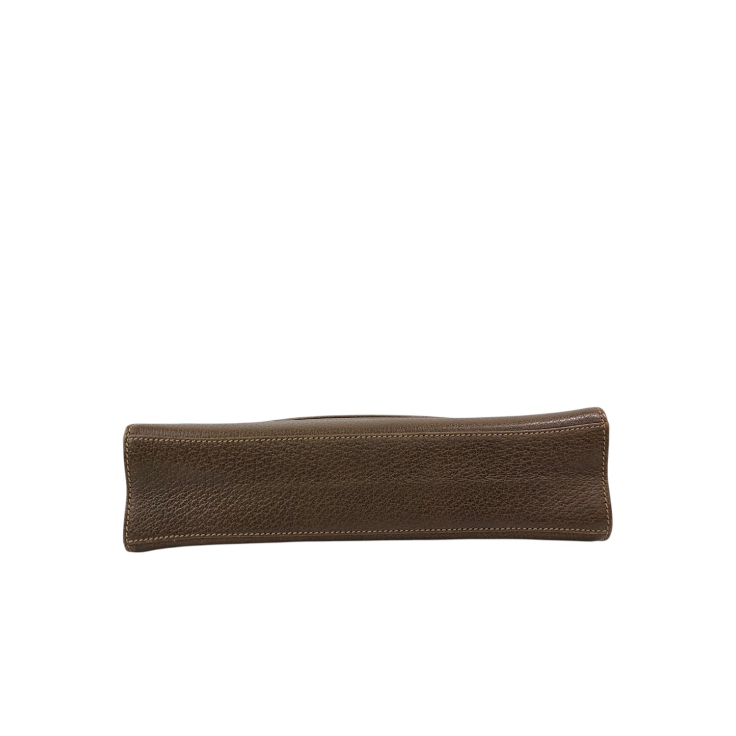 GUCCI Turn Lock Shoulder bag Brown Vintage 4k7hzd