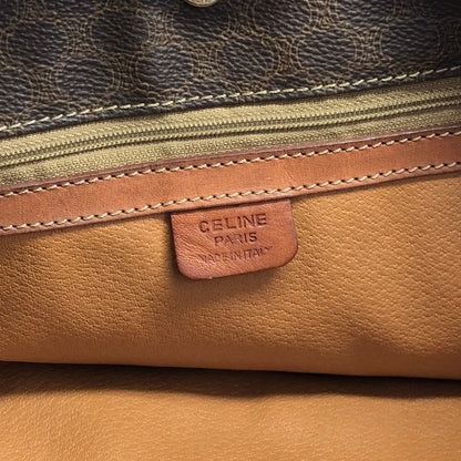 CELINE Macadam Logo Handbag Totebag Brown Vintage idxpny