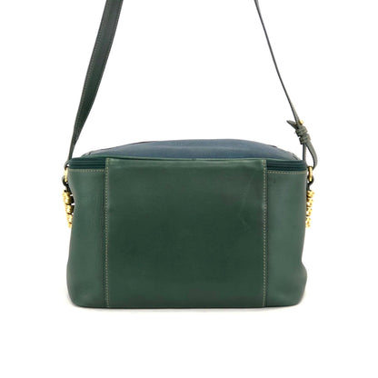 LOEWE Velazquez Square Box Shoulder Bag Vanity Green Blue vintage Old 5rr8tv