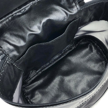 GIVENCHY 標誌尼龍網眼迷你包背包黑色復古舊 s3faua