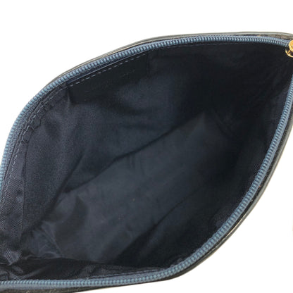 Christian Dior Trotter PVC 手拿包 海軍藍 復古 3mhtba 