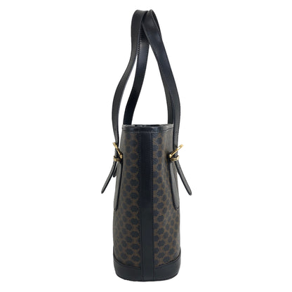 CELINE Macadam Handbag Shoulderbag Totebag Black Vintage 3pha6u