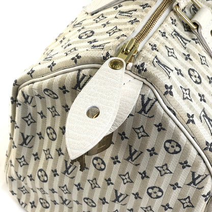 LOUIS VUITTON Mini Run M95500 Speedy 30 Mini Boston Croisette Handbag Ivory Vintage Old 566e8z