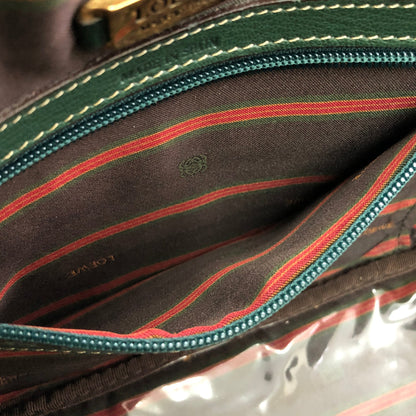 LOEWE Velazquez Square Box Shoulder Bag Vanity Green Blue vintage Old 5rr8tv