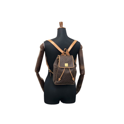 CELINE Macadam Gancini Backpack Brown Vintage bsm3xz