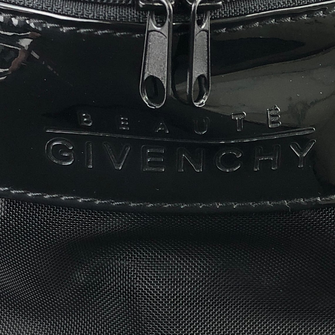 GIVENCHY logo nylon mesh mini bag rucksack black vintage old s3faua