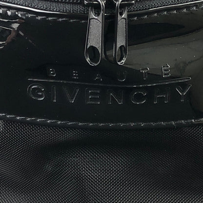 GIVENCHY 標誌尼龍網眼迷你包背包黑色復古舊 s3faua