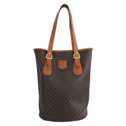 CELINE Macadam Blason Handbag Totebag Brown Vintage ui3dbx
