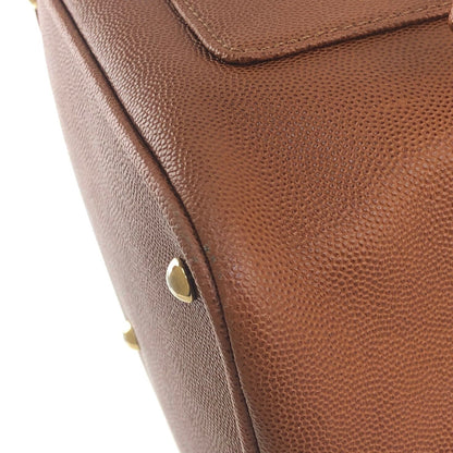 GIVENCHY logo motif front pocket drawstring crossbody leather shoulder bag brown vintage old x3v2dc