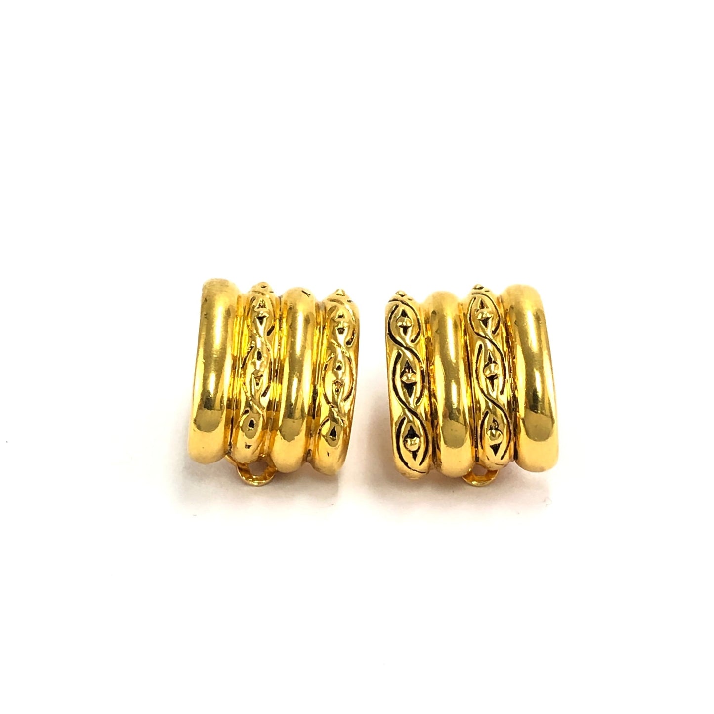 Yves Saint Laurent antique earrings gold vintage old accessories cb2him